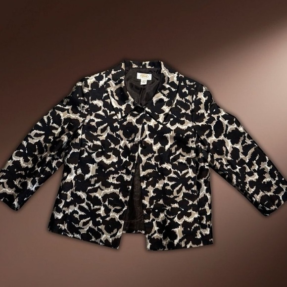 Talbots Jackets & Blazers - Talbots Petite Cheetah Blazer Top